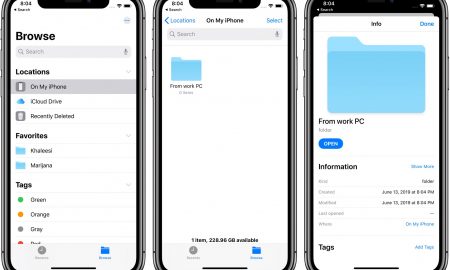 use the files app in iOS13 and iPad